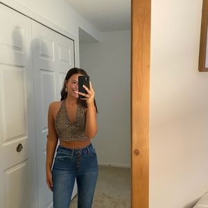 SHEIN printed crop top